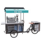 Operação conveniente fácil de usar do carro de aço inoxidável da bicicleta do café
