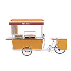 Bicicleta vendendo elétrica do carro do Hamburger do triciclo móvel