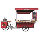 Vender da rua do cachorro quente ASSA o carro elétrico do alimento do triciclo