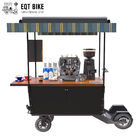 quadro do metal de Van Vending Coffee Bike Cart do alimento 350w