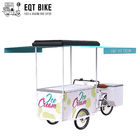 Carga do triciclo da bicicleta do gelado de EQT para a bicicleta elétrica da bicicleta do congelador da venda do negócio da rua para bebidas frias