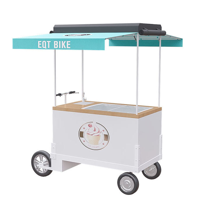 Grande gelado Trike do armazenamento, carro do impulso do gelado com vida útil longa
