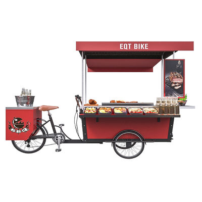 Carro grelhado inoxidável do cachorro quente do triciclo do ASSADO do alimento 50km/H