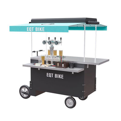 Rua móvel que vende a estrutura de caixa do carro da bicicleta da cerveja