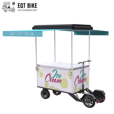 "trotinette" do gelado de EQT 138 do congelador litros de bicicleta da carga que vende o "trotinette" elétrico do gelado