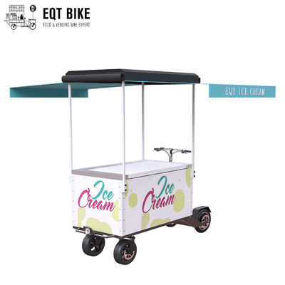 Do carro comercial do gelado de EQT triciclo elétrico do congelador do "trotinette" da bicicleta da carga para vender a bebida fria